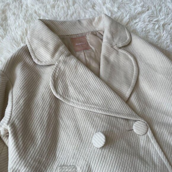 Sharely Corduroy Double Breasted Jacket M Ivory - Picture 3 of 6